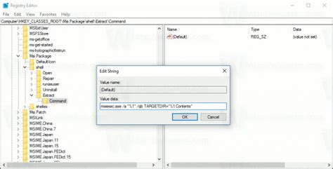 Add Extract Context Menu Command To Msi Files