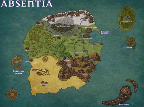 Oc Map Made A World Map For A Secondary Campaign With My Most