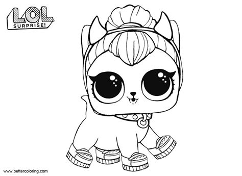 Children like to paint puppets, animals, cats and puppies. LOL Surprise Pets Coloring Pages - Free Printable Coloring ...