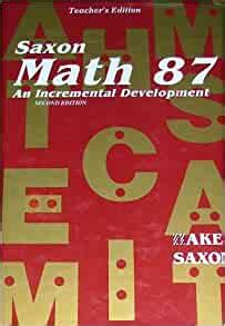 Amazon Com Saxon Math 87 An Incremental Development Teacher S