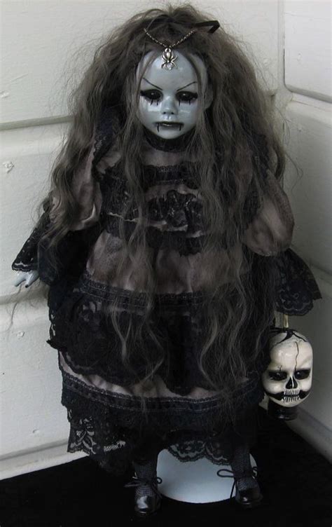 Horror Art Doll Ooak Resculpt Repaint Little Red Riding Hood Creepy Dolls Gothic Haunted Fairy