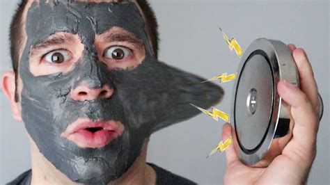 Huge Neodymium Magnet Vs Magnetic Face Mask Youtube
