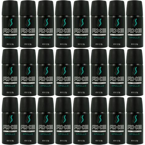 axe daily fragrance body spray for men apollo travel size 1 ounce pack of 24