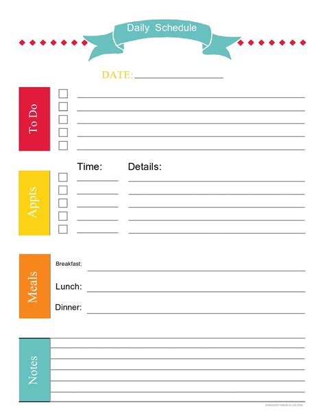 30 Free Daily Schedule Templates Excel And Word Templatearchive