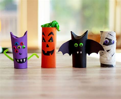 42 Halloween Arts And Crafts With Toilet Paper Rolls Aivahafeefah