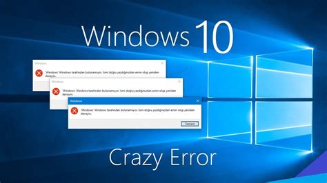 Windows 10 Crazy Error - YouTube