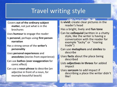Travel Writing All