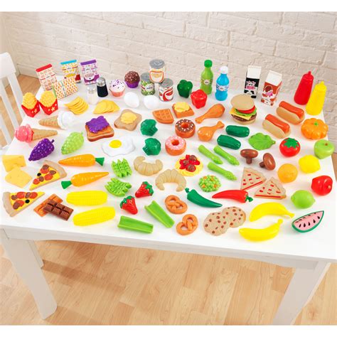 Shop Kidkraft 105 Piece Tasty Treats Play Food Set Free Shipping On