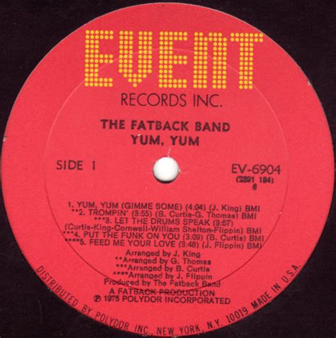 the fatback band yum yum lp album all akerrecords nl