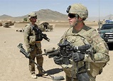 A USAF airman provides security during an operation in Kandahar ...