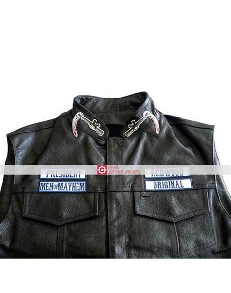 Sons Of Anarchy Vest Charlie Hunnam Jax Teller Vest Leather