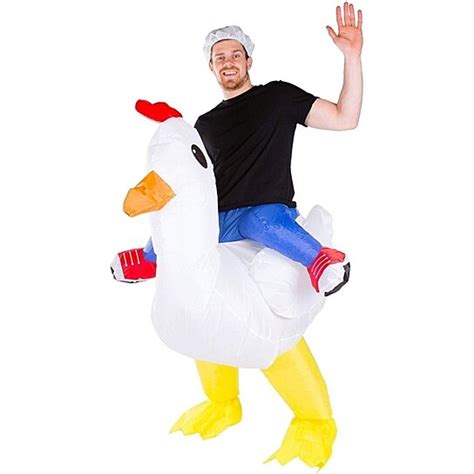 Buy Inflatable Chicken Adult Farm Animal Costume Size Os Bodysocks By