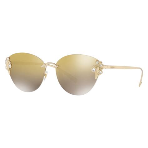 Versace Sunglasses Versace Baroccomania Light Gold Sunglasses Versace Eyewear Avvenice