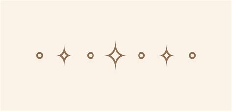 Celestial Star Sparkle Pattern Line Text Divider Ornate Boho Mystic