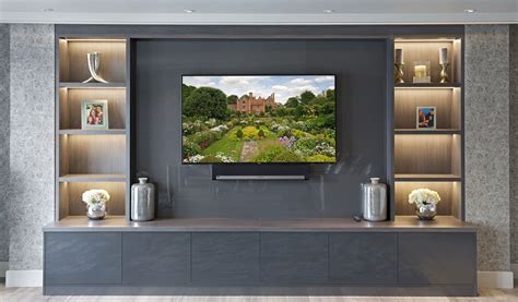 Bespoke Media Wall Units Furnish A Home Office With Wall Units Bmp