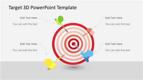 Animated 3d Target Powerpoint Template Slidemodel