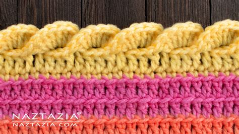 Wavy Shell Stitch Border Edging - Naztazia