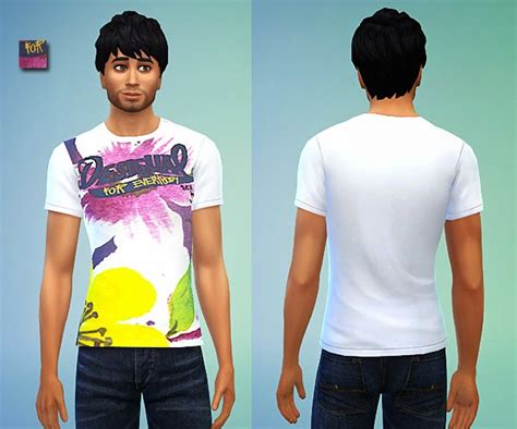 2 T Shirts For Males By Pilar At Simcontrol Sims 4 Updates