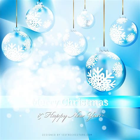 Light Blue Christmas Ornament Background Image Free Christmas