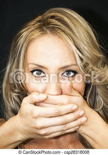Beautiful Woman Covering Her Mouth Stock Images Page Everypixel