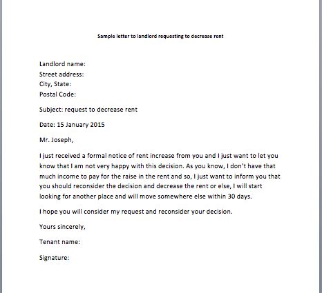 Letter To Landlord To Rent Property For Your Needs Letter Template Collection