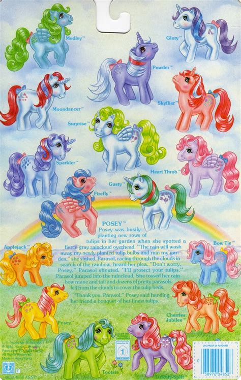 80s Original My Little Pony Characters With Pictures