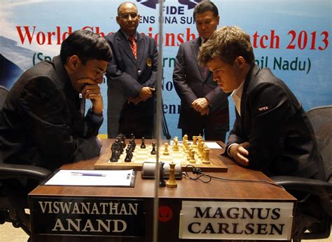 Magnus carlsen vs garry kasparov, they are leaders of the team, trying to leave in advantage subscribed for more contenent. World Chess Championship 2014: Viswanathan Anand Says ...