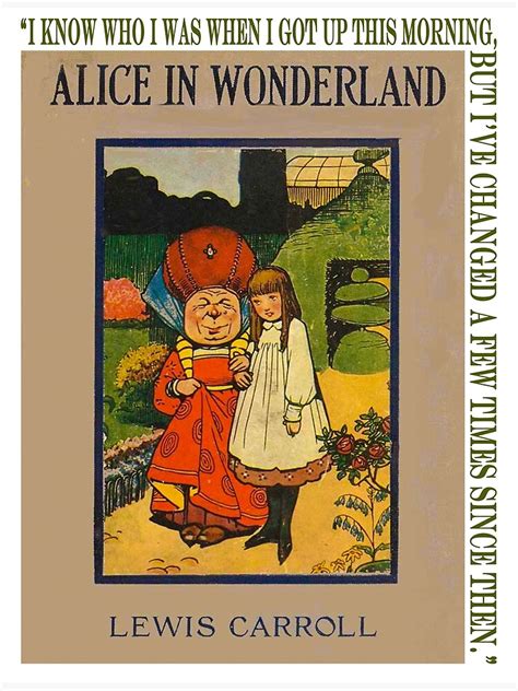 Alice In Wonderland Book Cover Poster For Sale By Gwinfield Redbubble