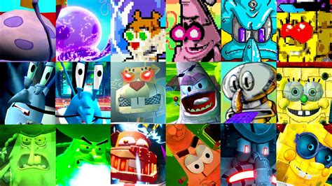 Spongebob Battle For Bikini Bottom All Bosses Comparison Gba Vs