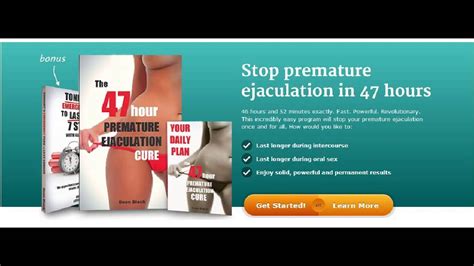 The 47 Hour Premature Ejaculation Cure Best Premature Ejaculation