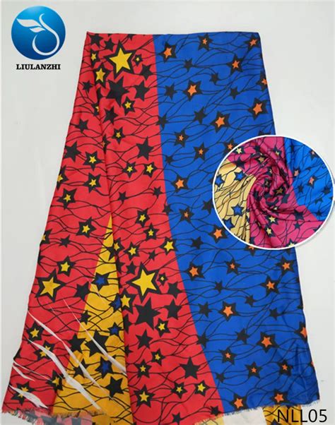 Buy Liulanzhi African Satin Fabrics 2018 Latest Painted Design Nigerian Satin