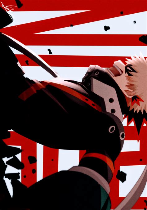 Katsuki Bakugo My Hero Academia Fanart Manga Anime Animeboy Gg