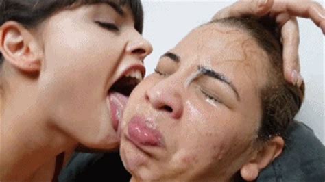 Karina Cruel Face Licking Frenetic Dispute Of Face Lick Adriana Fuller Vs Jenifer Avilla Clip