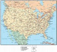 United States Map with US States, Capitals, Major Cities, & Roads – Map ...