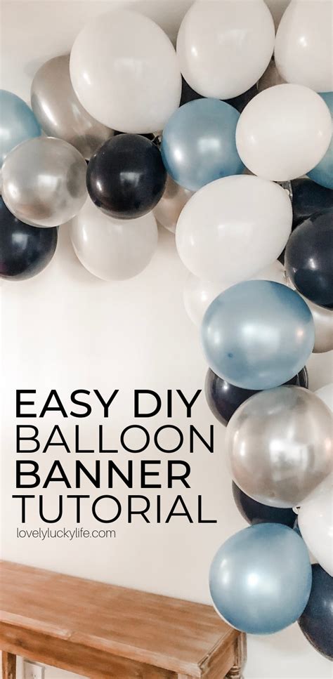 How To Make A Seriously Easy Balloon Garland Lovely