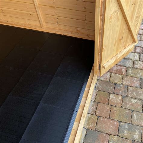 Shedbase Hard Standing Floor Tiles Small Shed Pack Black Garage