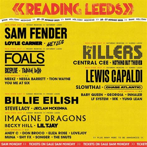 Reading And Leeds Festival 2023 Dates Line Up And How To Get Tickets