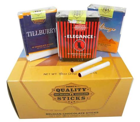 Chocolate Candy Cigarettes 24 Count Candy Cigarettes Nostalgic Candy