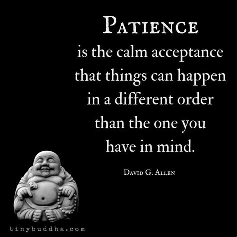 Patience Is The Calm Acceptance That Things Can Happen In A Different