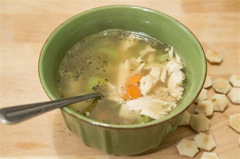 Mix can of mushroom soup with 1/2 cup of chicken broth, add a tablespoon of minced garlic, salt and pepper. How to Make Chicken Soup with Chicken Breast | LIVESTRONG.COM
