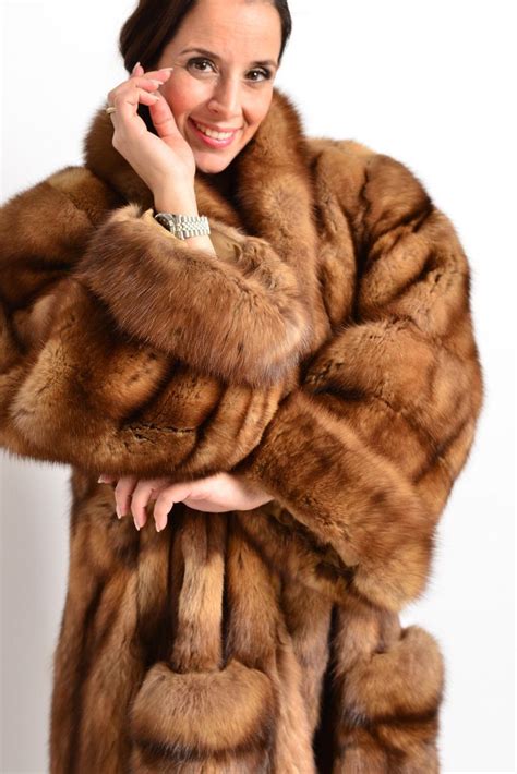 Real Russian Barguzin Sable Kronenzobel Sobol Zibellino Fur Coat