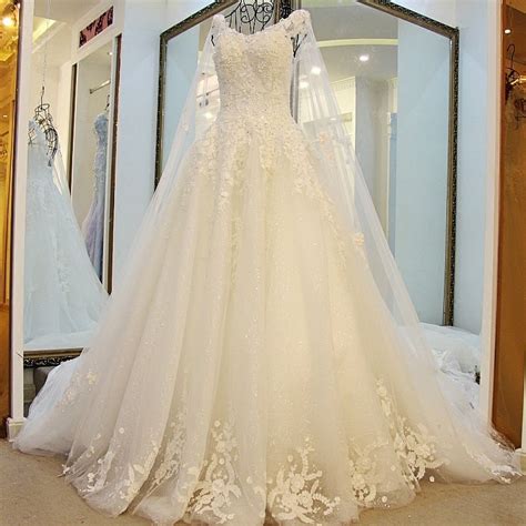 backlake wedding dress 2016 hot sale beaded ball gown cap sleeve lace wedding dress vestido