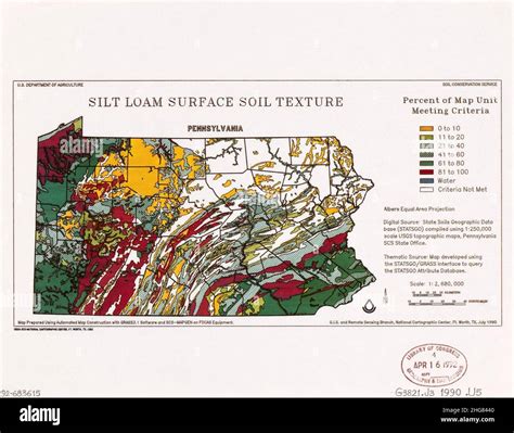 Silt Loam Surface Soil Texture Pennsylvania Stock Photo Alamy