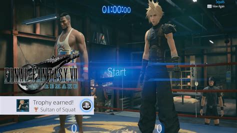 Ff7r Final Fantasy Vii Remake Sultan Of Squat All Squat Challenges