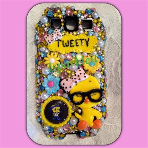 Character Themed Bling Rhinestone Sparkle Cell Phone Case Etsy