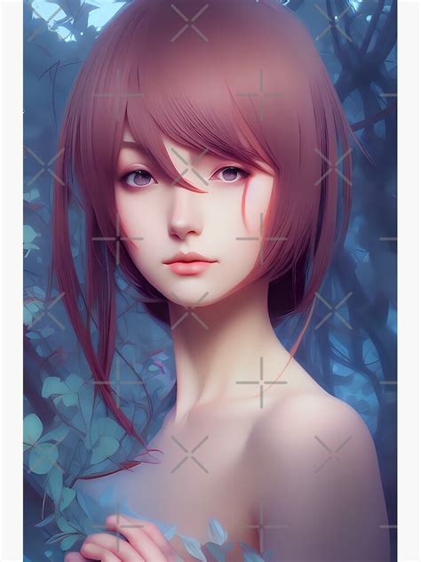 Beautiful Anime Girl Poster For Sale By The Element Redbubble