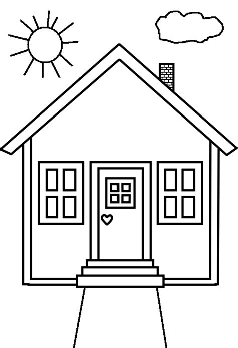 House Coloring Pages House Colouring Pages Preschool Coloring Pages