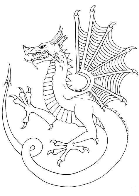 35 Free Printable Dragon Coloring Pages