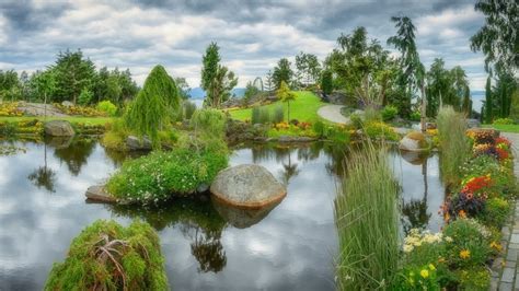 Wallpaper Landscape Garden Lake Reflection Park River Stream