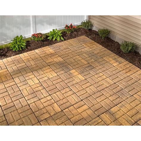 Weathered Brickface Red Concrete Patio Stone Common 16 In X 16 In